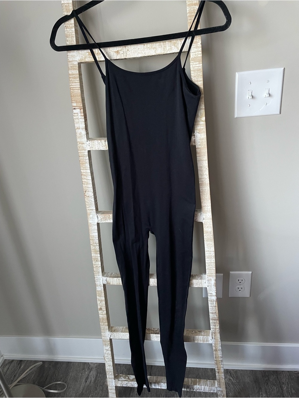 Zara Black Spaghetti Strap Jumpsuit